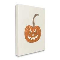Stupell Industries Happy Jack-o-Lantern Smile Canvas Wall Art