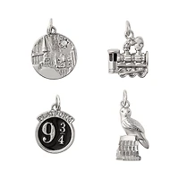 Harry Potter Silver Hogwarts Charm Set
