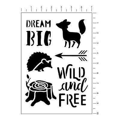 Woodland Stencils, 7" x 10" by Craft Smart®