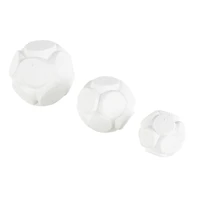 White Resin Textured Orbs Set