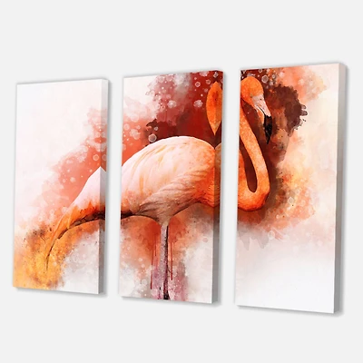 Designart - Portrait of Pink Flamingo II