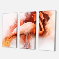 Designart - Portrait of Pink Flamingo II