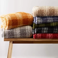 DII® Farmhouse Plush Plaid Throw