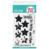 Avery Elle Layered Stars Clear Stamp Set