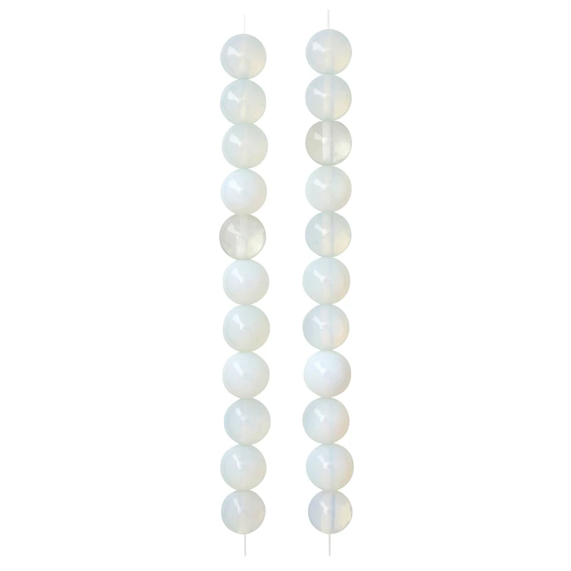 Opal Moonstone Glass Round Beads, 10mm by Bead Landing™