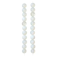 Opal Moonstone Glass Round Beads, 10mm by Bead Landing™
