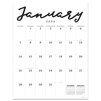 TF Publishing 2024 Large Art Poster Wall Calendar