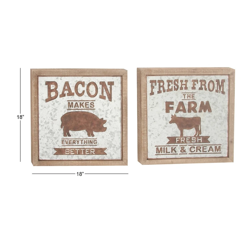 18" Farmhouse Wall Sign Set