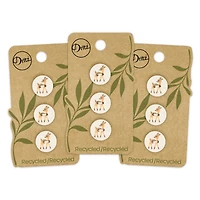 Dritz® 15mm Natural Recycled Cotton Deer Button, 9ct.