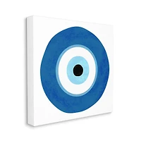 Stupell Industries Eye Centric Bold Blue Abstract Circular Dominant Shapes Canvas Wall Art