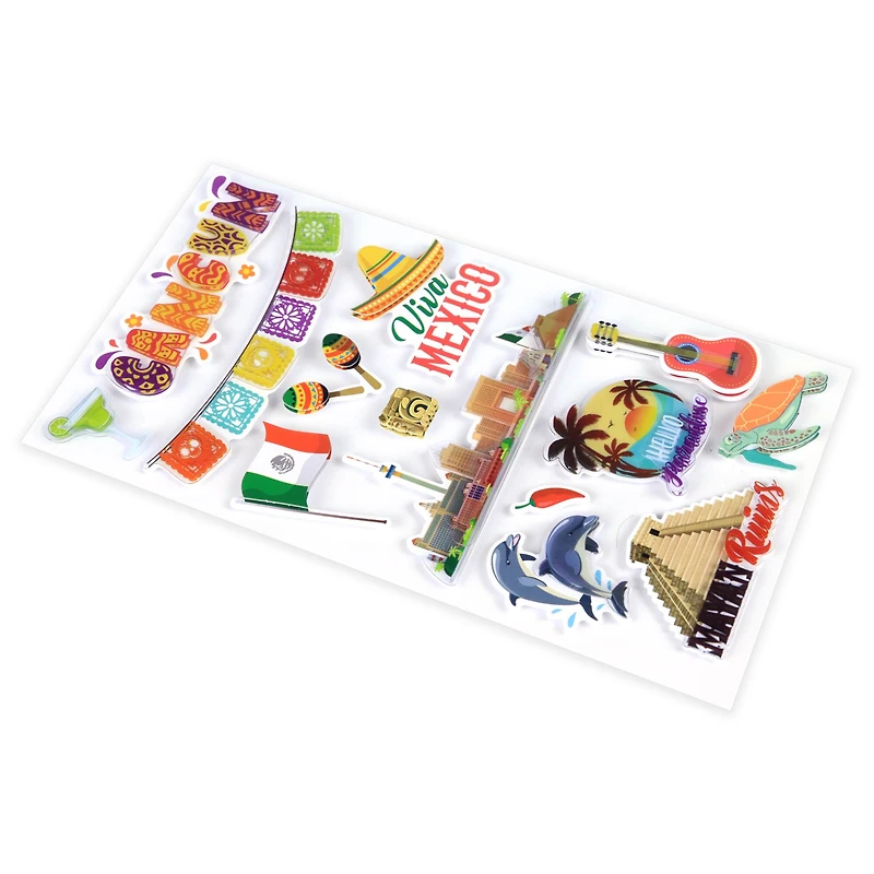 12 Pack: Cancun Dimensional Stickers by Recollections™