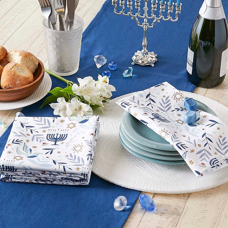 DII® Hanukkah Blessings Printed Napkin Set