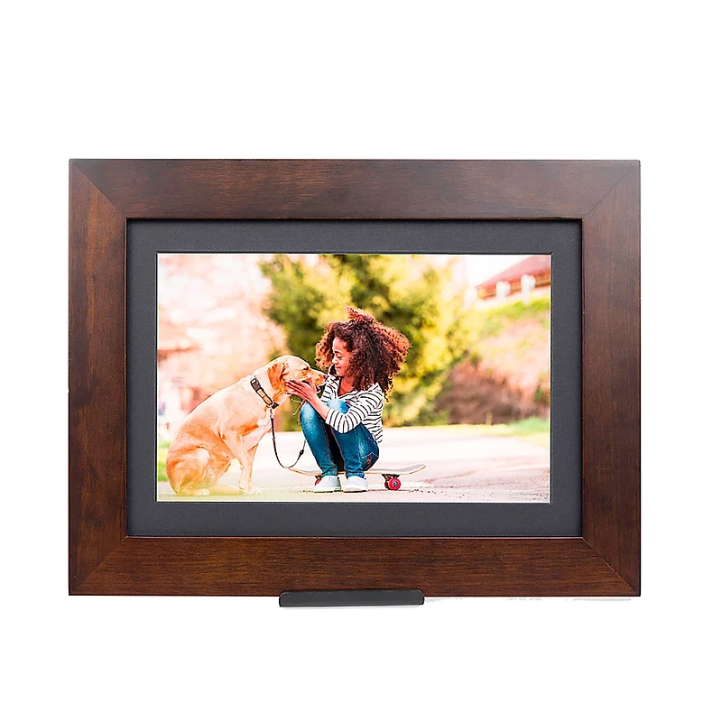 Brookstone Espresso 10" PhotoShare Friends & Family Smart Frame
