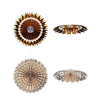 Gold Print Rosette Décor Kit by Celebrate It™