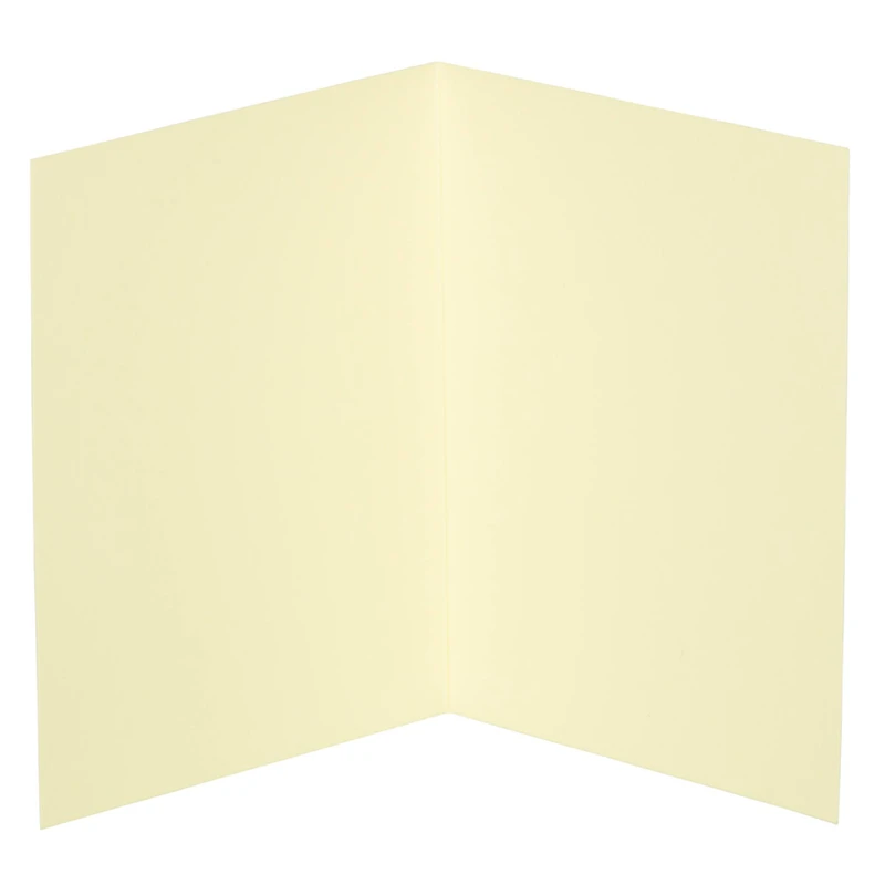 JAM Paper A2 Light Yellow Blank Foldover Cards