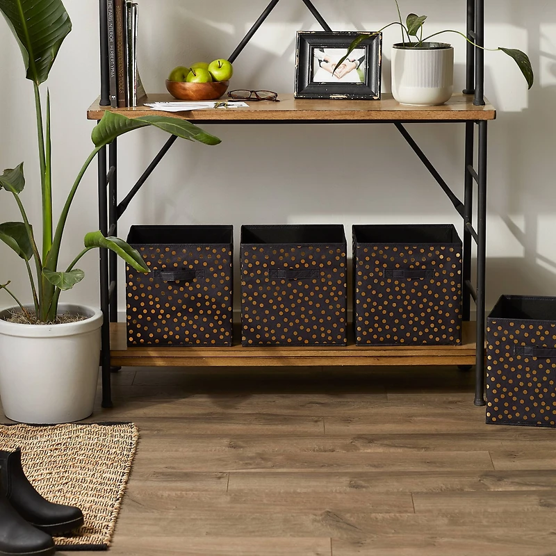 DII® 11" Nonwoven Polyester Small Dots Storage Cubes