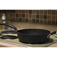 THE ROCK by Starfrit 11" Deep-Fry Pan With Lid & Bakelite Handles