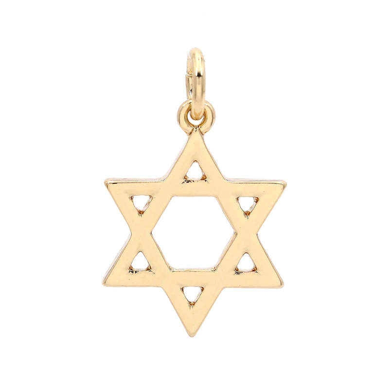14K Gold Plated Star of David Charm by Bead Landing™
