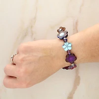 Berry Roses Czech Glass Flower Bead Mix by Bead Landing™