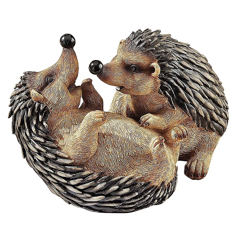 Design Toscano 7.5" Hyper Hedgehogs Garden Statue
