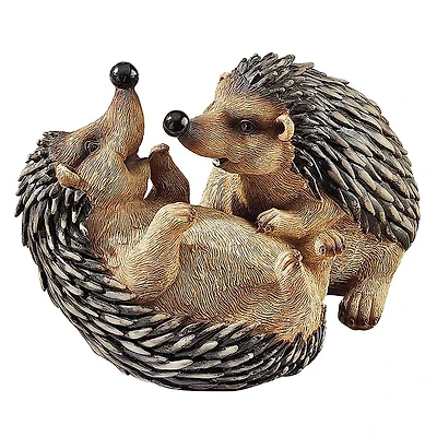 Design Toscano 7.5" Hyper Hedgehogs Garden Statue