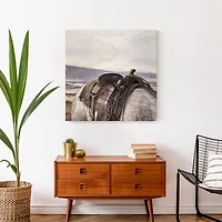 Horse And Saddle 24" x 24" Canvas Wall Art