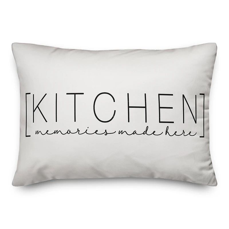 Kitchen Memories Made Here 20" x 14" Throw Pillow