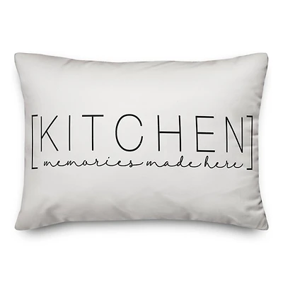 Kitchen Memories Made Here 20" x 14" Throw Pillow