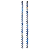 12 Pack:  Blue Aventurine Round Beads, 6mm by Bead Landing™
