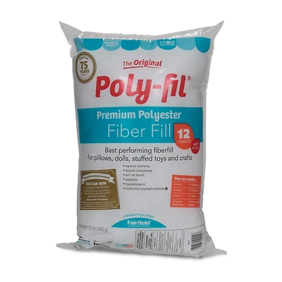 Poly-Fil® Premium Fiber Fill, 12oz.