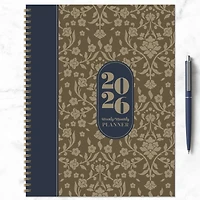 2026 Bonjour Book of Blooms Large Weekly Monthly Planner