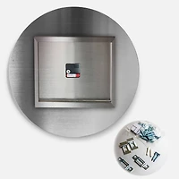 Designart 'Retro Drop Design I Mid-Century Modern Wall Clock