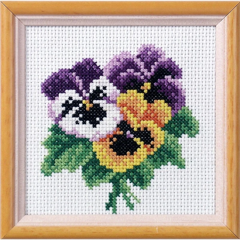 Orchidea Cross Stitch Kit Pansies