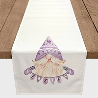 Easter Gnome Banner Runner 1 16" x 72" Cotton Twill Runner
