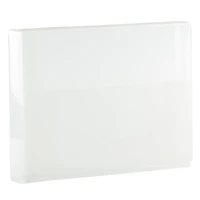 JAM Paper Clear Grid Letter Booklet Plastic Portfolio with Tuck Flap Closure 9.5" x 12.375"