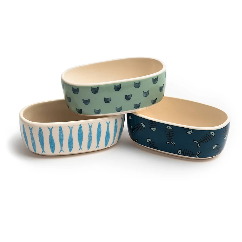 Park Life Designs Faro 5.25" Oval Cat Dish