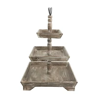 Hello Honey® 25" Decorative 3 Tier Tray
