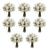 8 Pack: 8" White Mini Rose Bundle Classic Traditions™ by Ashland®
