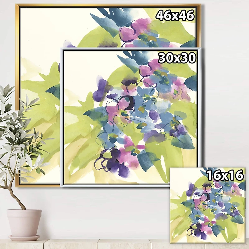 Designart - Spring Bouquet I - Traditional Framed Canvas