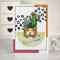 Woodware Singles Stitched Circle Clear Stamps