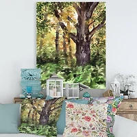 Designart - Large Tree In Autumn Forest