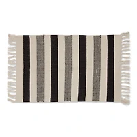 DII® Black Combo Stripe Hand-Loomed Rug, 2ft. x 3ft.