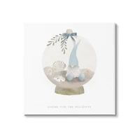 Stupell Industries Gnome For The Holidays Seashells Canvas Wall Art