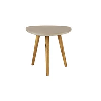 20" Gray Modern Outdoor Accent Table