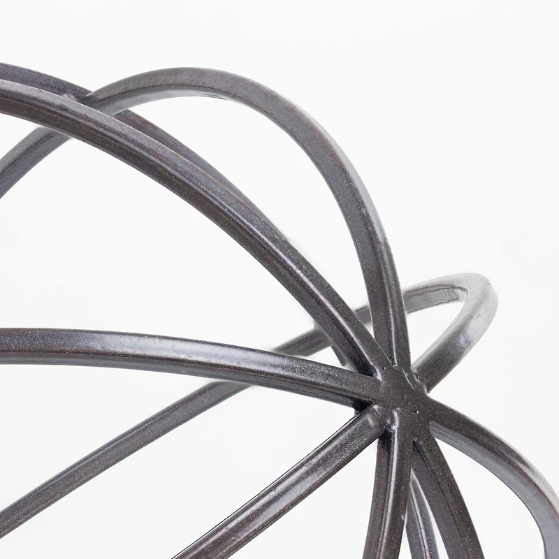 10" Metal Dyson Sphere Sculpture