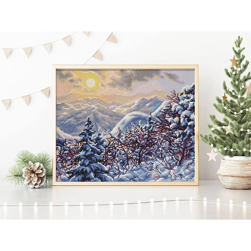 Simply Dotz® Intermediate Golden Winter Diamond Painting Kit