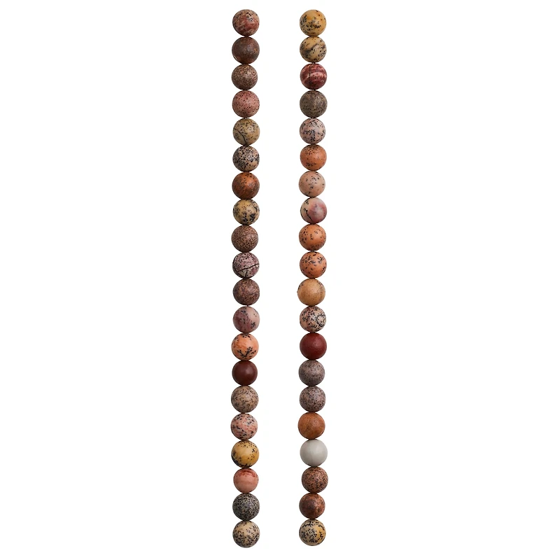 12 Pack: Artistic Jasper Round Beads, 6mm by Bead Landing™