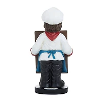 13" Polystone Chef with Black Chalkboard Sign