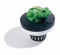 7.5" Green & Black Frog Floating Swimming Pool Chlorine Dispenser