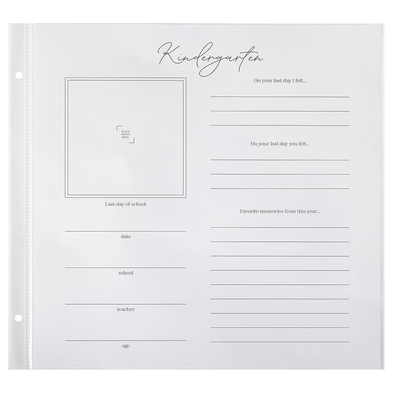 12" x 12" School Years Guided Scrapbook Layouts by Recollections™
